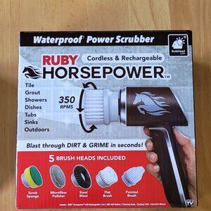 Ruby Horsepower Cordless & Rechargeable Waterproof Power Scrubber (14)